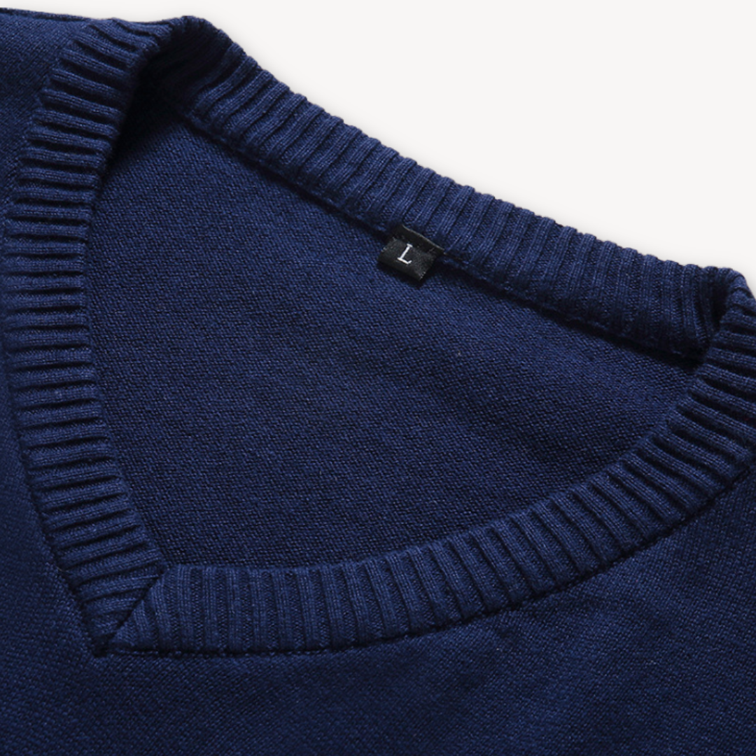 Men's Sweater Casual | Knit V-Neck