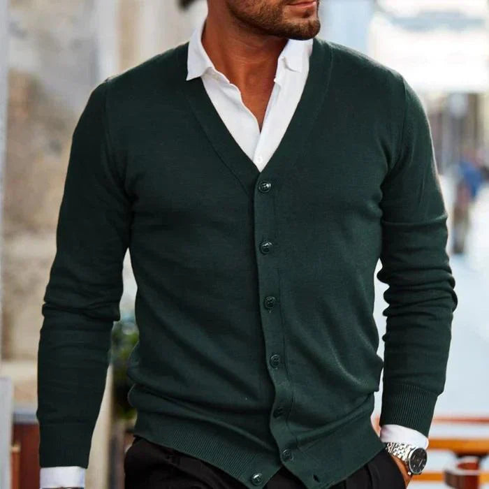Wolf | Men's Stylish Button Front Cardigan