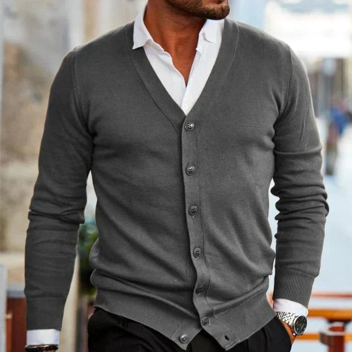 Wolf | Men's Stylish Button Front Cardigan